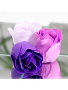 Мыльные розы, фиолетовые оттенки, набор 12 шт., в коробке - Фото 7
