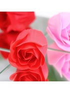 Мыльные розы, красные оттенки, набор 12 шт., в коробке - Фото 6