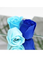 Мыльные розы, синие оттенки, набор 12 шт., в коробке - Фото 7
