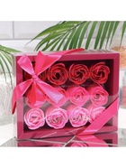 Мыльные розы, розовые оттенки, набор 12 шт., в коробке - Фото 4
