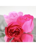 Мыльные розы, розовые оттенки, набор 12 шт., в коробке - Фото 7