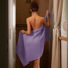 Полотенце банное вафельное «Этель» Boho, 67×140 см, 100% хлопок, 290 г/м², сиреневое - Фото 6