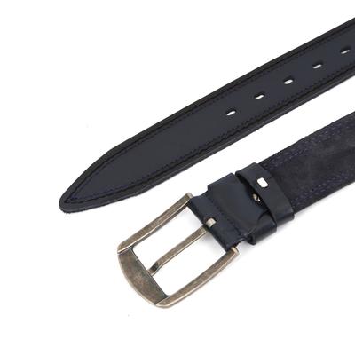 Ремень мужской, ширина 4.5 см, пряжка металл, цвет синий