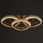 Люстра с ПДУ 1141/3 LED+подсветка 72Вт 3000К-6000К диммер золото 54х25х13 см BayerLux - фото 36643332