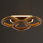 Люстра с ПДУ 1141/3 LED+подсветка 72Вт 3000К-6000К диммер золото 54х25х13 см BayerLux - фото 36643333