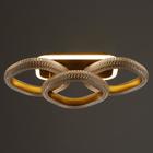 Люстра с ПДУ 1141/3 LED+подсветка 72Вт 3000К-6000К диммер золото 54х25х13 см BayerLux - фото 36643334