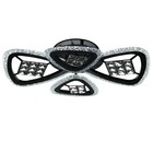 Люстра с ПДУ 1531/4BK LED 84Вт 3000-6000К диммер черный 57х10 см BayerLux - фото 24578307