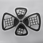 Люстра с ПДУ 1531/4BK LED 84Вт 3000-6000К диммер черный 57х10 см BayerLux - фото 24578309