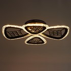 Люстра с ПДУ 1531/4BK LED 84Вт 3000-6000К диммер черный 57х10 см BayerLux - фото 24578311