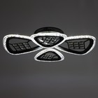 Люстра с ПДУ 1531/4BK LED 84Вт 3000-6000К диммер черный 57х10 см BayerLux - фото 24578312