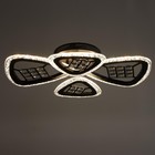 Люстра с ПДУ 1531/4BK LED 84Вт 3000-6000К диммер черный 57х10 см BayerLux - фото 24578313