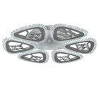 Люстра с ПДУ 1547/6WT LED 96Вт 3000-6000К диммер белый 48х48х7 см BayerLux - фото 30897571