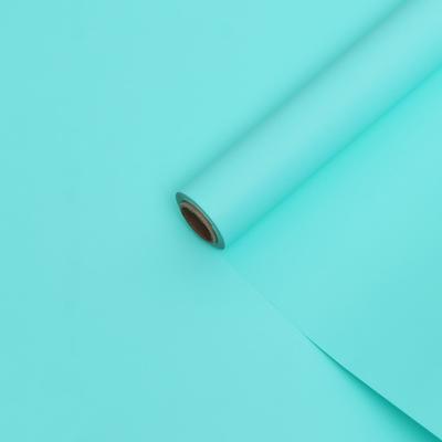 Пленка для цветов тонированная, матовая, бирюза, 0,5 х 10 м, 70 мкм