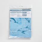 Штора для ванной «Дельфины», 180×180 см, голубая - Фото 6