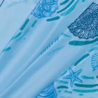 Штора для ванной «Ракушки», 180×180 см, голубая - Фото 4