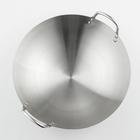 Сковорода-Wok из нержавеющей стали Chief, 7 л, d=38 см - Фото 2