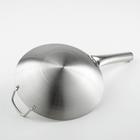 Сковорода-Wok Chief, d=28 см, нержавеющая сталь, с ручкой - Фото 3