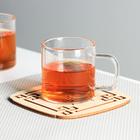 Подставка деревянная под горячее «Страна чая», 9.5×9.5 см - Фото 2