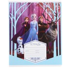 Тетрадь в линейку 12 листов, 5 видов МИКС, обложка мелованный картон, «Холодное сердце» - Фото 4