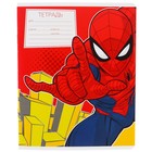 Тетрадь в линейку 12 листов, 5 видов МИКС, обложка мелованный картон, Человек-паук - Фото 12