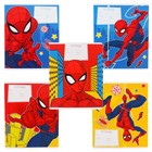 Тетрадь в линейку 12 листов, 5 видов МИКС, обложка мелованный картон, Человек-паук - Фото 13