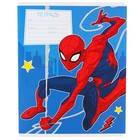 Тетрадь в линейку 12 листов, 5 видов МИКС, обложка мелованный картон, «Человек-паук» - Фото 7