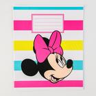 Тетрадь в линейку 12 листов, 5 видов МИКС, обложка мелованная бумага, «Минни Маус» - Фото 4