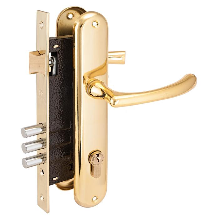 Замок врезной с/руч «АЛЛЮР» 0221 GP, латунь