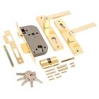 Замок врезной с/руч «АЛЛЮР» 126/1 GP, латунь 7377604