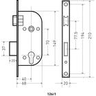 Замок врезной с/руч «АЛЛЮР» 126/1 GP, латунь 7377604