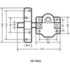 Замок накладной «АЛЛЮР» CS-153 LL - Фото 4