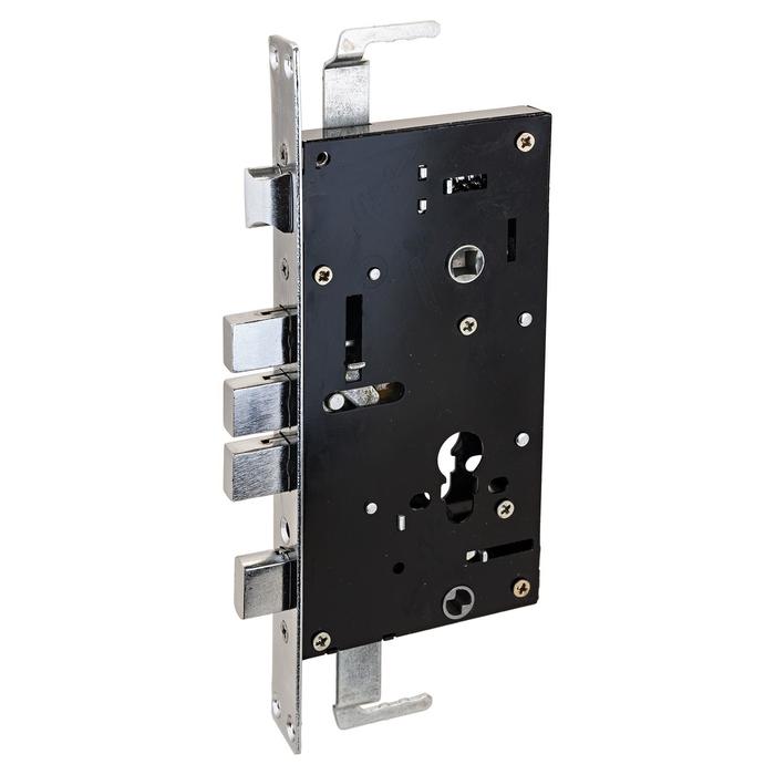 Замок врезной б/руч «АЛЛЮР» ЗВ1-09АТМ-L левый автомат. без ц/мех.б/о для кит. металл. дверей