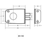 Замок накладной «АЛЛЮР» ЗН1-1 КЗ - Фото 4
