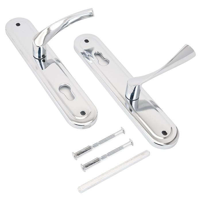 Комплект ручек «АЛЛЮР» 103-1 85 мм CP, цвет хром - Фото 1