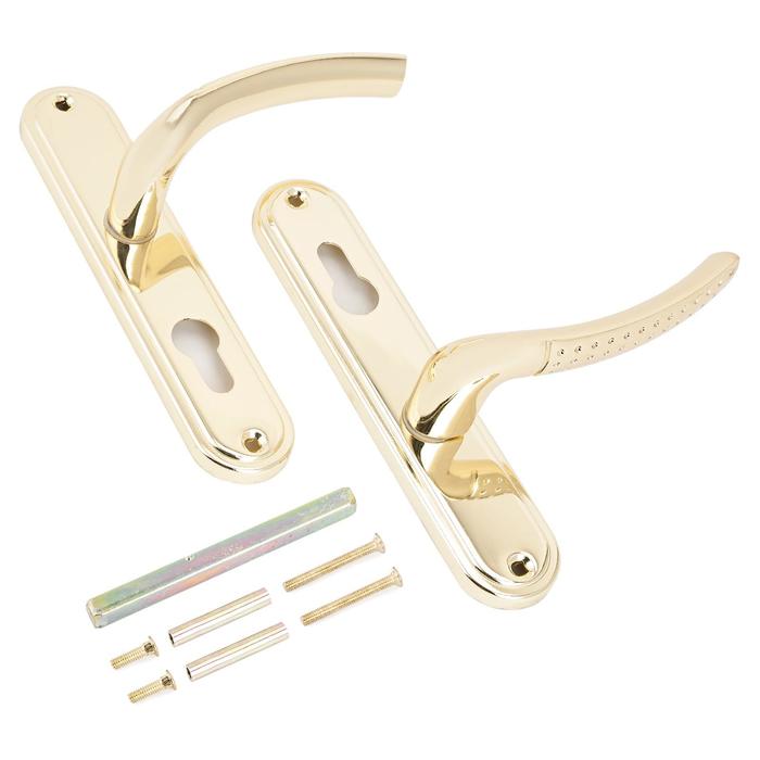 Комплект ручек «АЛЛЮР» 132-1 85 мм GP, латунь - Фото 1