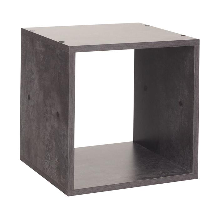 Стеллаж №1 DICE CUBE 1 секция, 360х360х320, Цемент - Фото 1