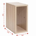 Стеллаж №2 DICE CUBE 1/2 секция, 360х180х320, Дуб сонома - Фото 2