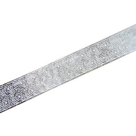 Декоративная планка «Арабеска», длина 200 см, ширина 7 см, цвет платина