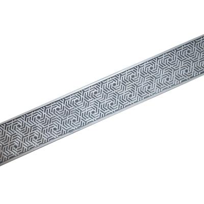 Декоративная планка «Арабеска», длина 200 см, ширина 7 см, цвет серебро/графит