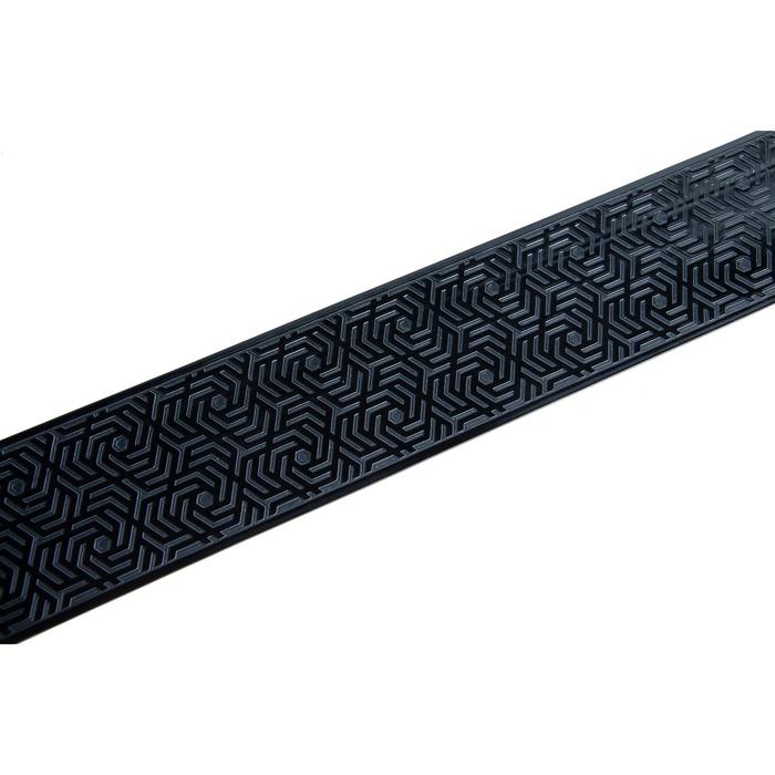 Декоративная планка «Арабеска», длина 300 см, ширина 7 см, цвет чёрный лак - Фото 1