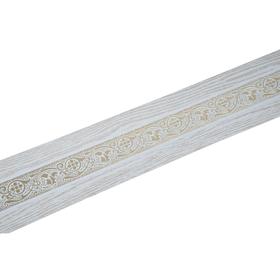 Декоративная планка «Грация», длина 400 см, ширина 7 см, цвет золото/патина белая