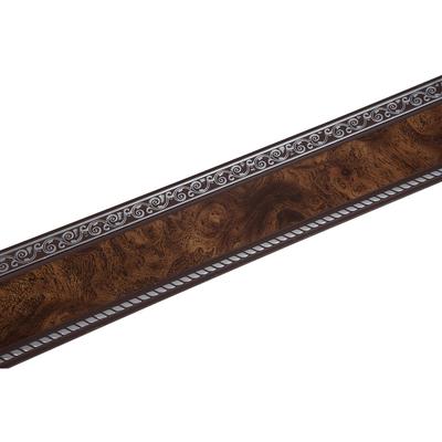 Декоративная планка «Есенин», длина 200 см, ширина 7 см, цвет серебро/карельская берёза