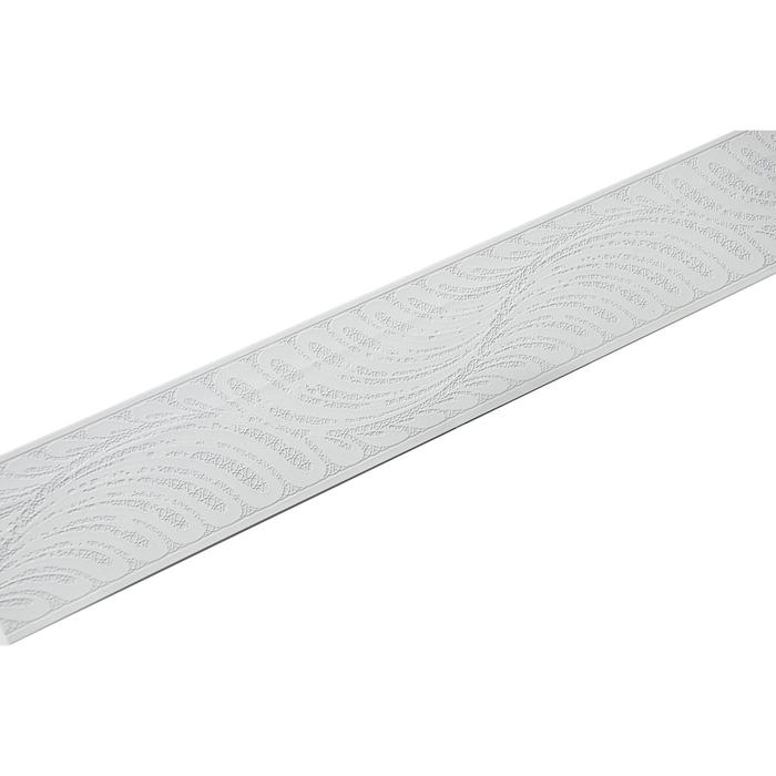 Декоративная планка «Жар-Птица», длина 400 см, ширина 7 см, белый лак