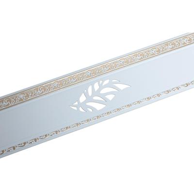 Декоративная планка «Лист», длина 200 см, ширина 7 см, цвет золото/белый