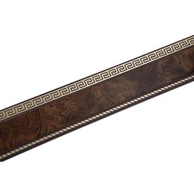 Декоративная планка «Меандр», длина 250 см, ширина 7 см, цвет золото/карельская берёза