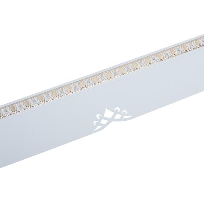 Декоративная планка «Моцарт», длина 350 см, ширина 7 см, цвет золото/белый - Фото 1