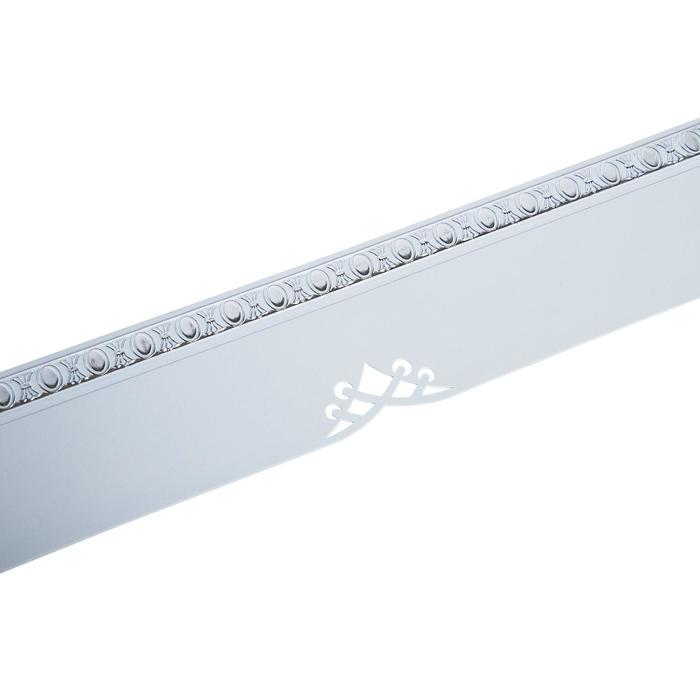 Декоративная планка «Моцарт», длина 450 см, ширина 7 см, цвет серебро, белый