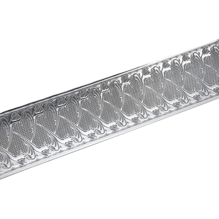 Декоративная планка «Прованс», длина 450 см, ширина 7 см, цвет графитовый шёлк