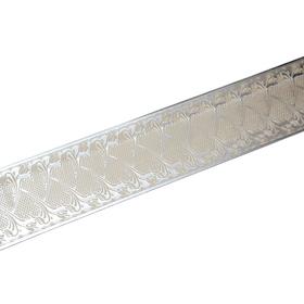 Декоративная планка «Прованс», длина 300 см, ширина 7 см, цвет серебро/песочный