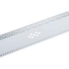 Декоративная планка «Ромб», длина 200 см, ширина 7 см, цвет серебро/белый - фото 295295618